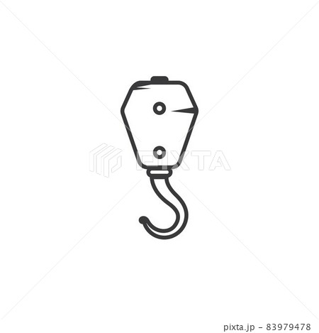 Lifting hook simple modern logo design vector graphic symbol icon