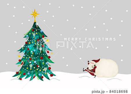 クリスマスツリー クリスマス 水彩画 クリスマスイメージの クリスマスツリー クリスマス 水彩画 クリスマスイメージの