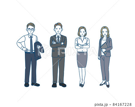 イギリス人のイラスト素材