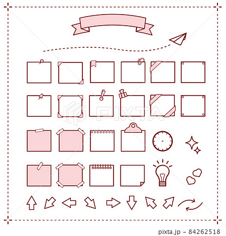 バレットジャーナルのイラスト素材