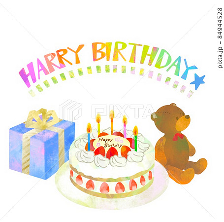 誕生日ケーキ バースデーケーキ のイラスト素材集 ピクスタ