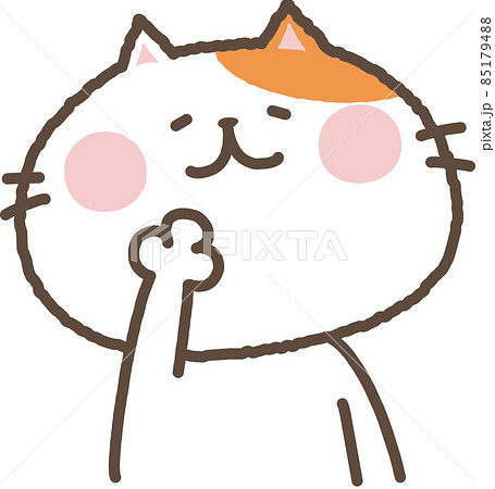 ベクター 動物 猫 悩むのイラスト素材