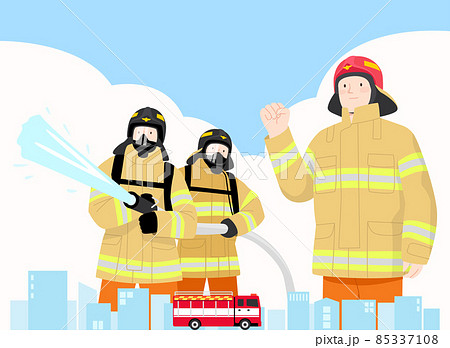 消防士のイラスト素材集 ピクスタ