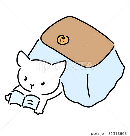寝転がる 猫 動物 イラストのイラスト素材