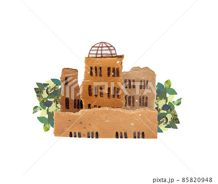 広島平和記念公園のイラスト素材