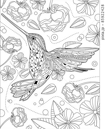 花 白黒 一輪のイラスト素材