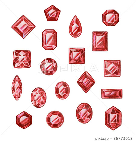 ルビーのイラスト素材集 ピクスタ