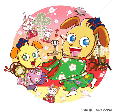 牛車のイラスト素材