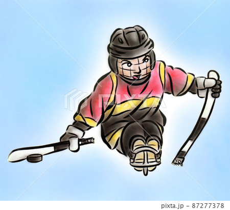 アイスホッケーのイラスト素材集 ピクスタ