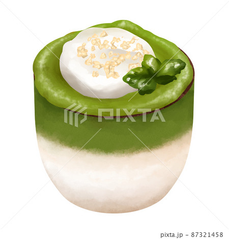 抹茶のイラスト素材