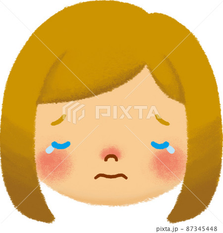 涙 顔のイラスト素材 涙 顔のイラスト素材