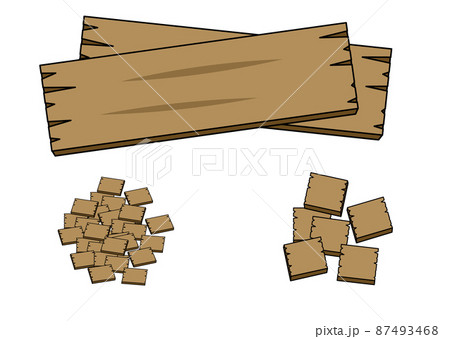 間伐材のイラスト素材