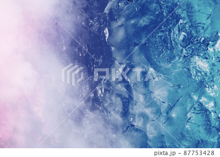 ミョウバン 立体 結晶 理科の写真素材