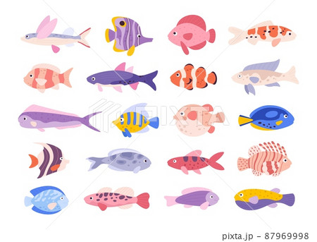 小さい魚のイラスト素材