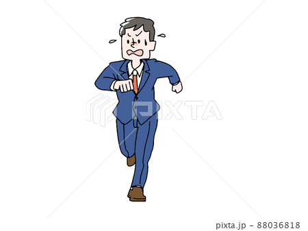 逃げるのイラスト素材