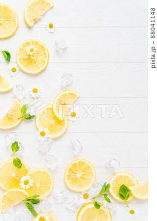 フルーツ 壁紙 レモン 食べ物の写真素材