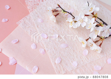桜の造花 造花 桜紙の写真素材 - PIXTA