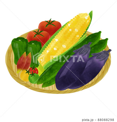 野菜 トウモロコシ イラスト かわいいのイラスト素材
