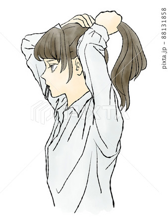 ヘアゴムのイラスト素材 ヘアゴムのイラスト素材