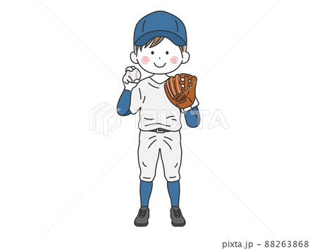 野球選手のイラスト素材集 ピクスタ