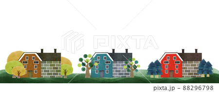 森のおうちのイラスト素材