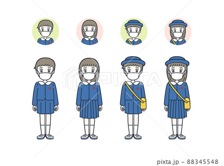 園服のイラスト素材