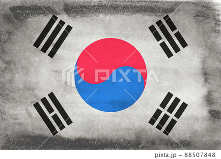 韓国国旗のイラスト素材集 ピクスタ