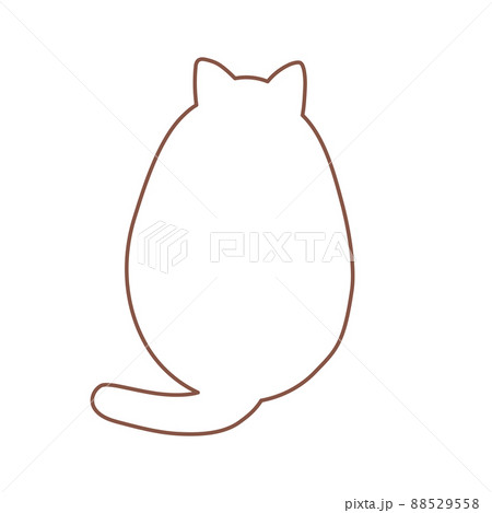 しっぽ 後姿 動物のイラスト素材