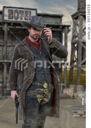 カウボーイハットのイラスト素材