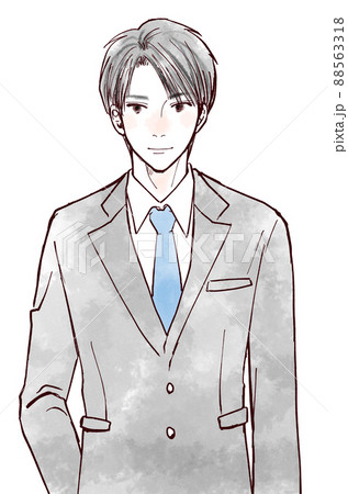 かっこいい イケメン 男性 ハンサムのイラスト素材