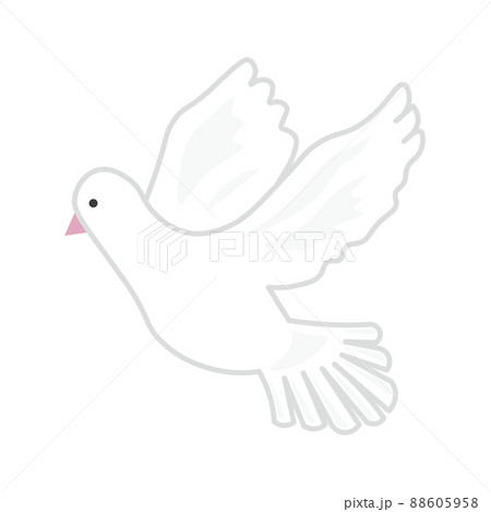 平和の象徴 鳩のイラスト素材
