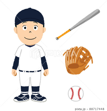 野球ボール バットのイラスト素材