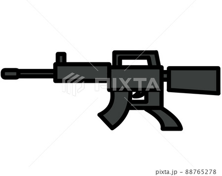 銃撃戦のイラスト素材