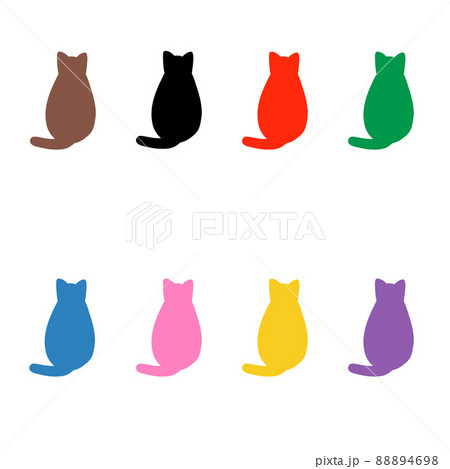 もふもふ 黒猫 猫 動物のイラスト素材 もふもふ 黒猫 猫 動物のイラスト素材