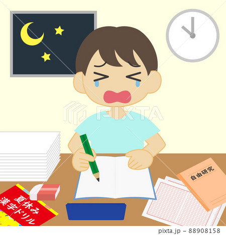 漢字ドリルのイラスト素材