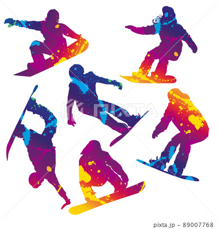 スノーボード スノボ のイラスト素材集 ピクスタ