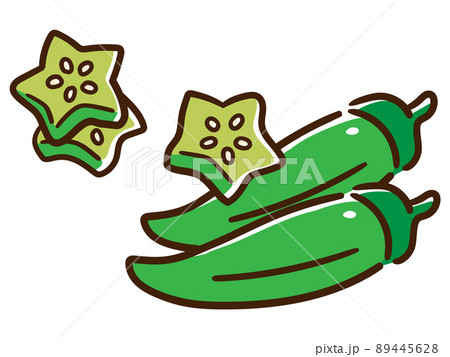 オクラのイラスト素材集 ピクスタ