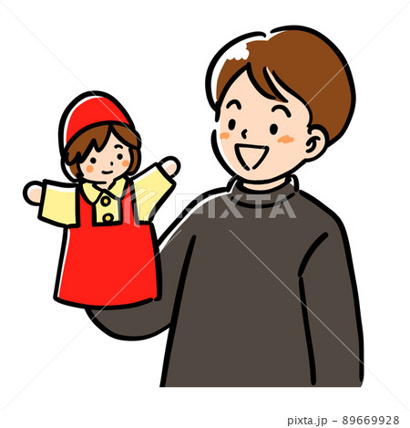 人形劇のイラスト素材
