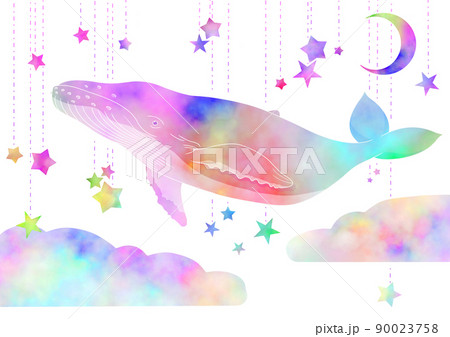 かわいいクジラのイラスト素材
