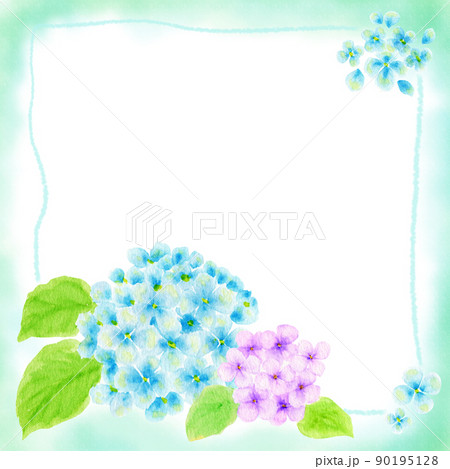フレーム 枠 花 紫陽花のイラスト素材 - PIXTA