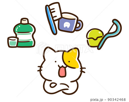 歯 キャラクター 可愛い 歯ブラシのイラスト素材