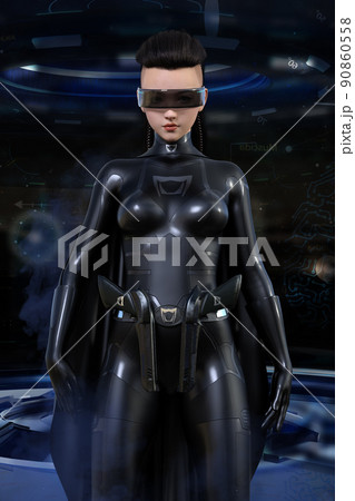 銃ポーズのイラスト素材