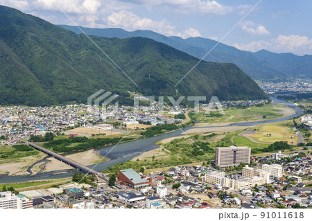 千曲川 風景の写真素材 - PIXTA
