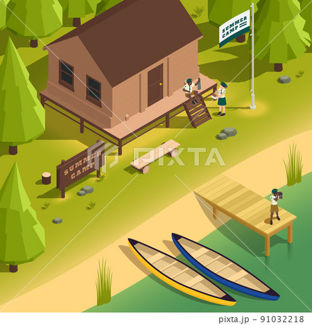 オリエンテーリング ライフスタイル アクティビティのイラスト素材