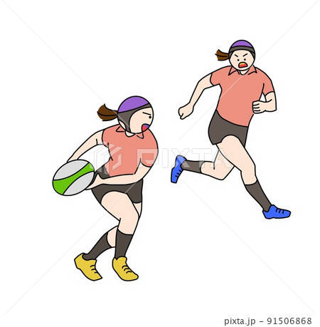 ラグビーのイラスト素材集 ピクスタ