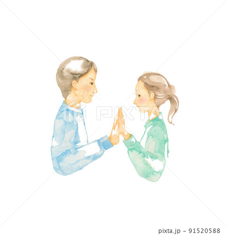 横向き 手のイラスト素材