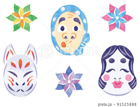 秋祭りのイラスト素材