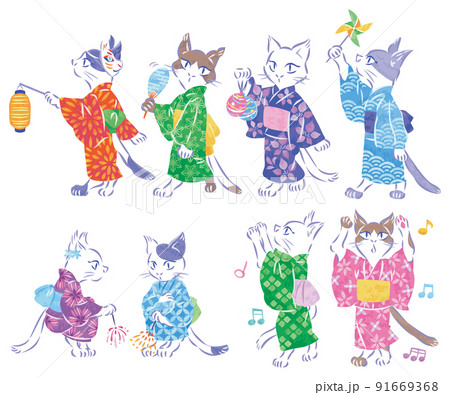 「 花火じゃらし 」B5大きめ 花火 盆おどり 猫イラスト 色鉛筆画 2023SA043_1200x1200.jpg?v=