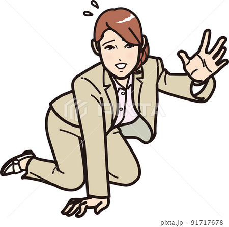 助けを呼ぶのイラスト素材