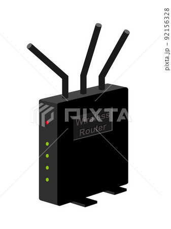 ブロードバンドルーターのイラスト素材